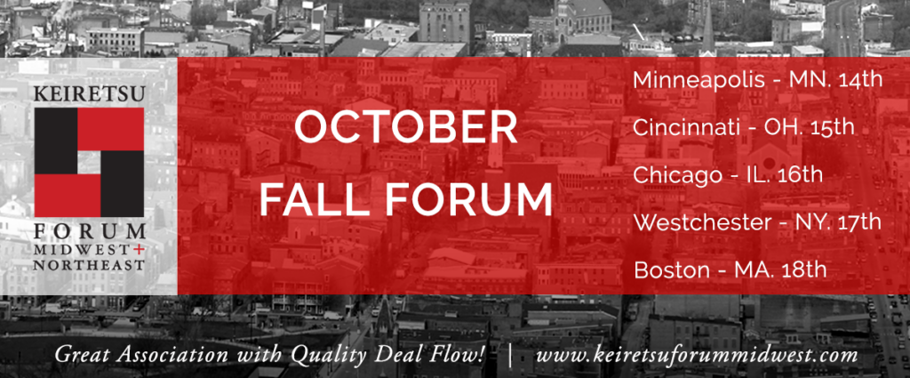 Keiretsu Forum Midwest + Northeast October 2024 Fall Forum